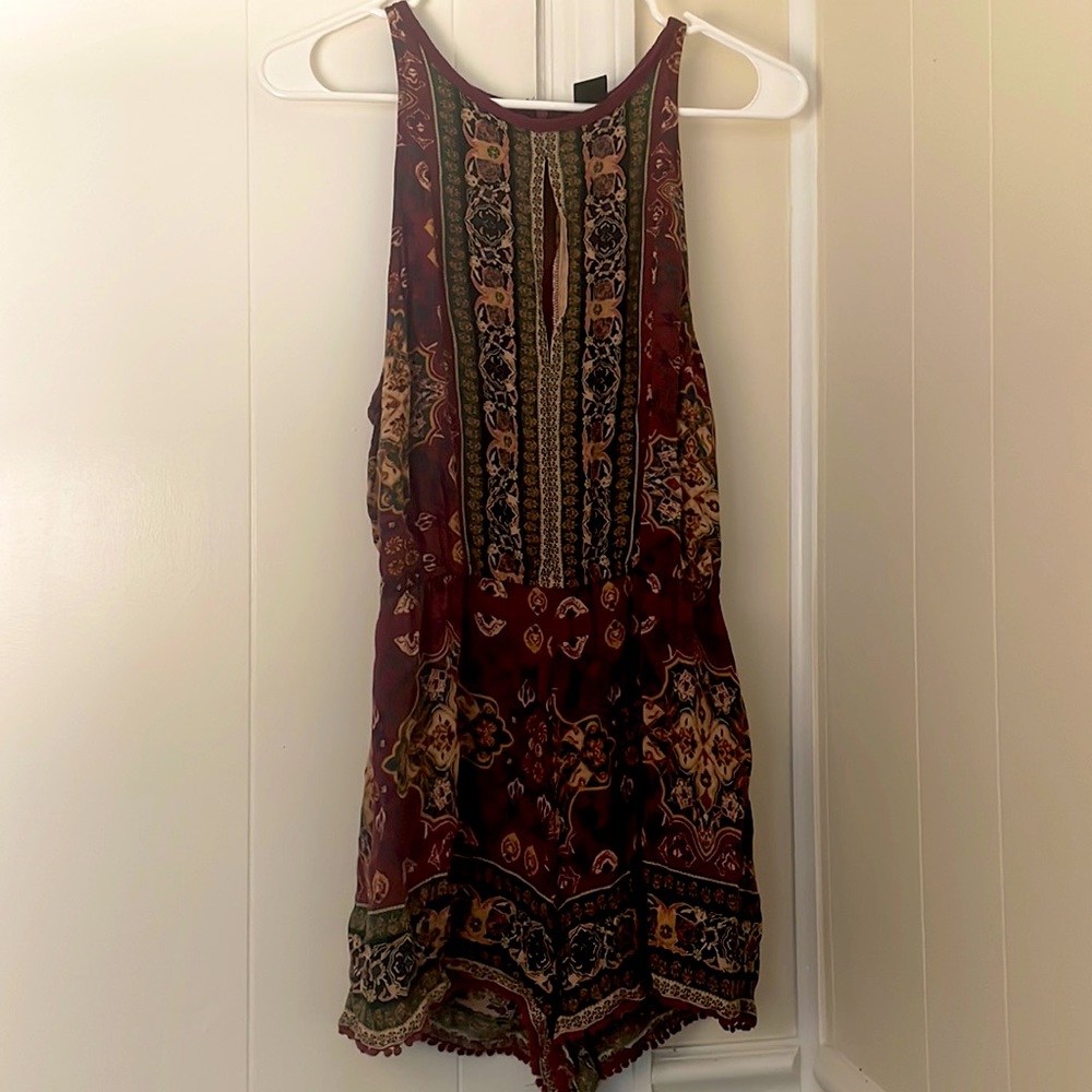 This cool, boho romper is so much fun! Great summer to fall transition piece.